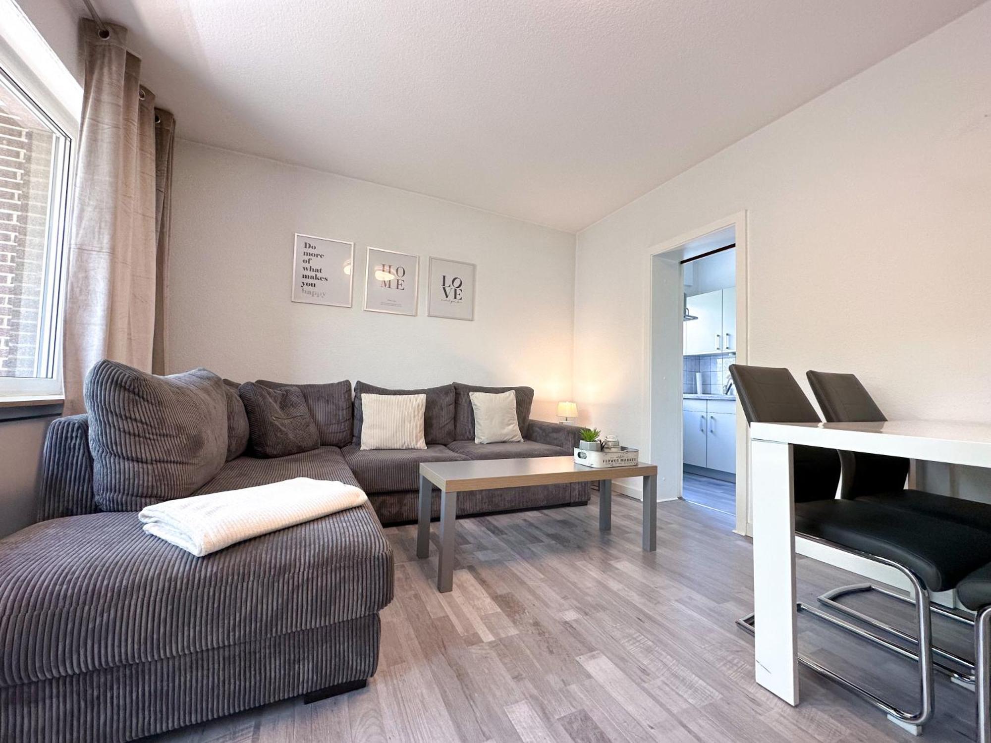 Stilvolles, Frisch Renoviertes 2Zi Apartment Mit Kueche Und Balkon In Kliniknaehe Bad Oeynhausen Exterior foto
